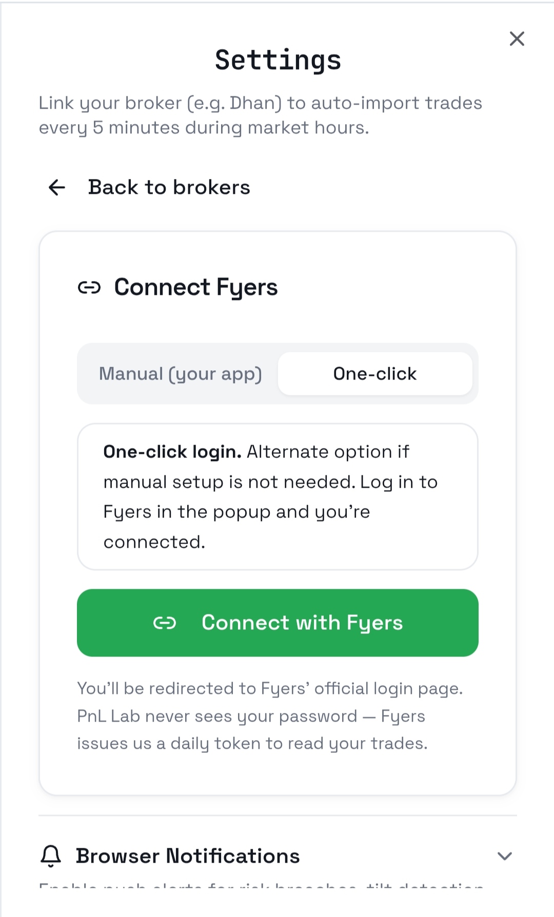 Broker Integrations & Fast Trade Entry preview 3